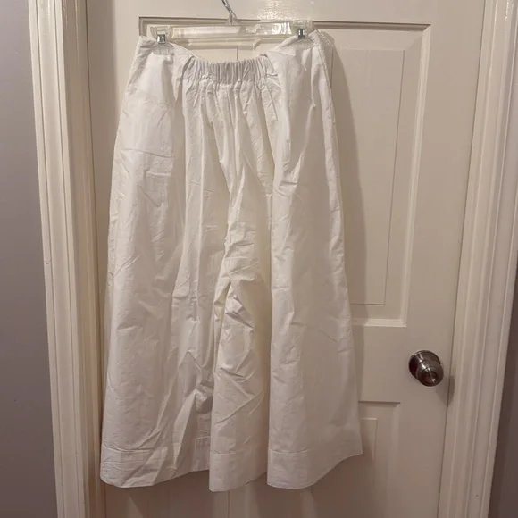 Free People ultra Wide leg White Pants size medium - Picture 4 of 4